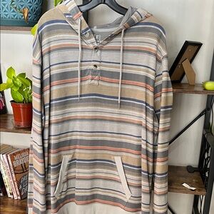 George Multicolor Striped Hoodie